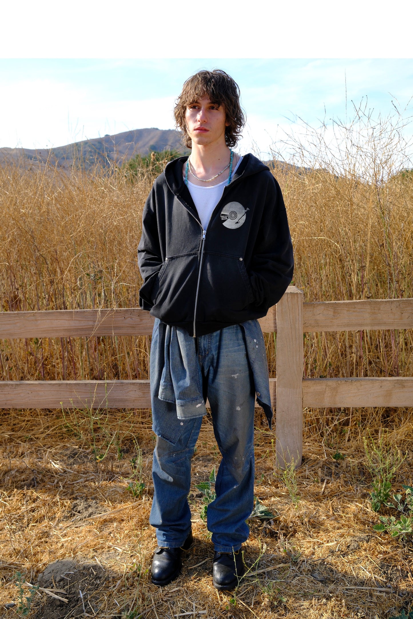 RECORD ZIP UP HOODIE