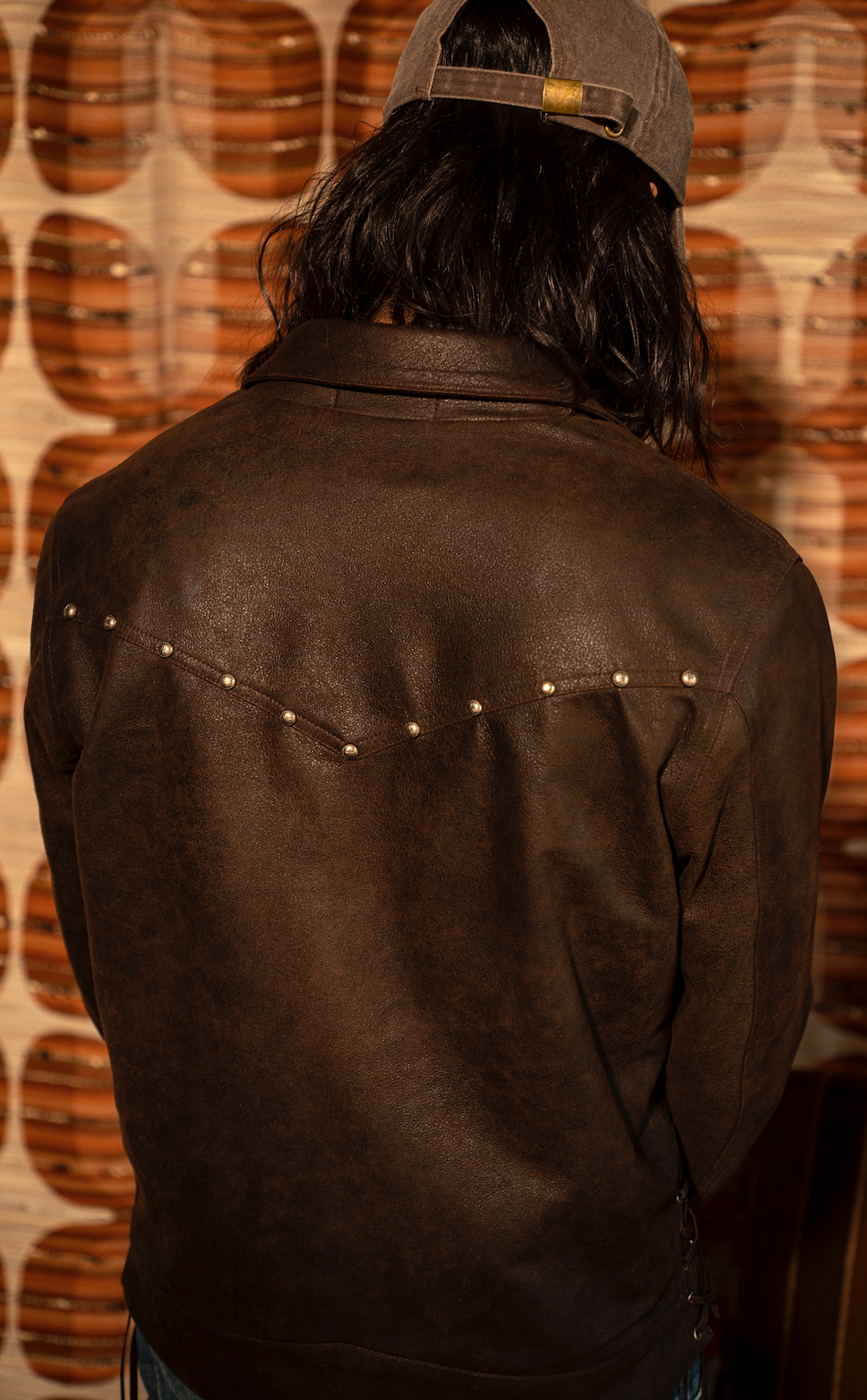 STONED & STUDDED SUEDE JACKET