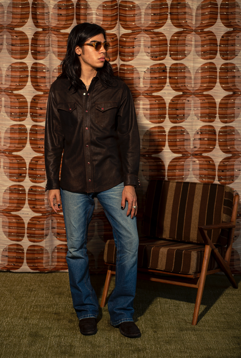 SUEDE WESTERN SHIRT