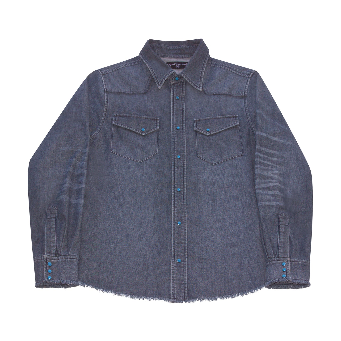 WESTERN DENIM TURQUOISE SHIRT