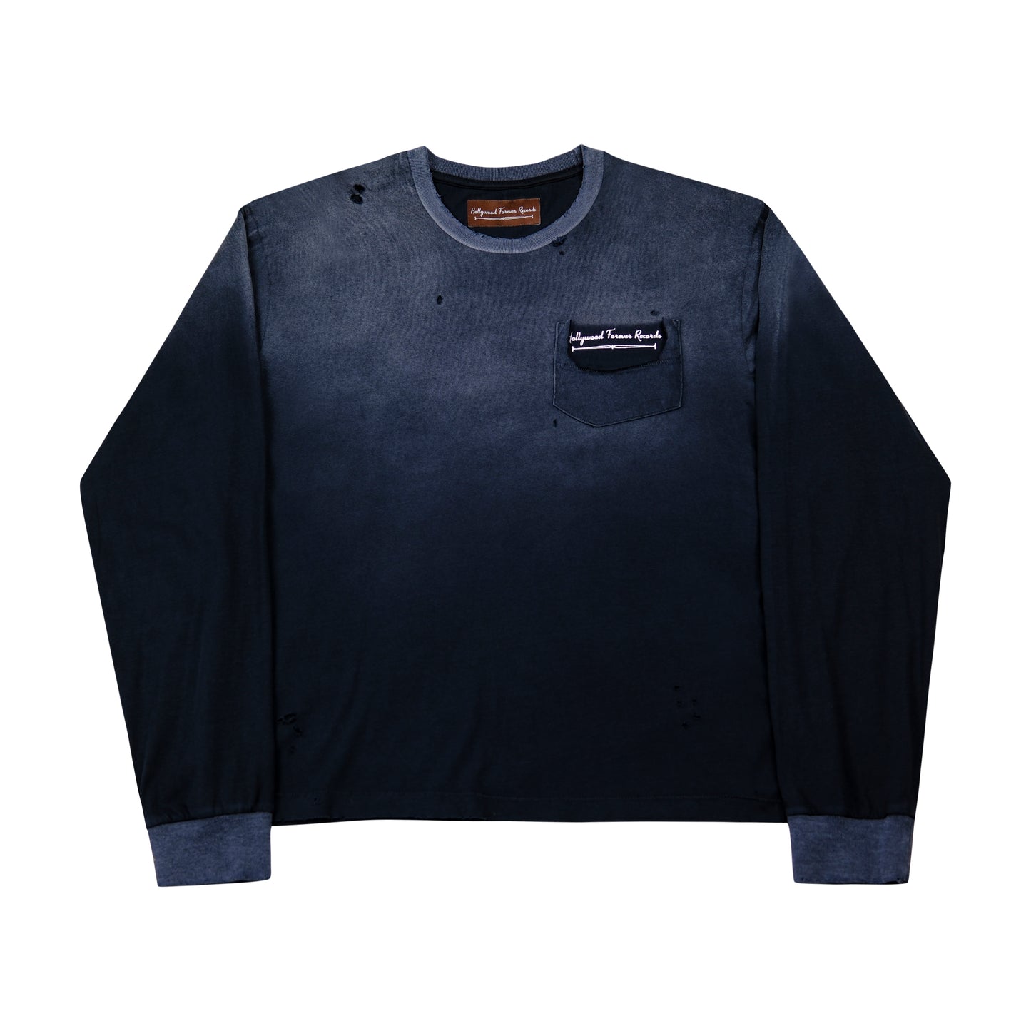 THRASHED LONGSLEEVE POCKET TEE