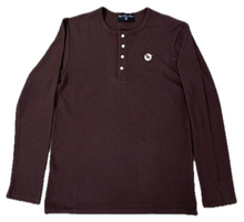 Load image into Gallery viewer, WESTERN THERMAL HENLEY - BROWN
