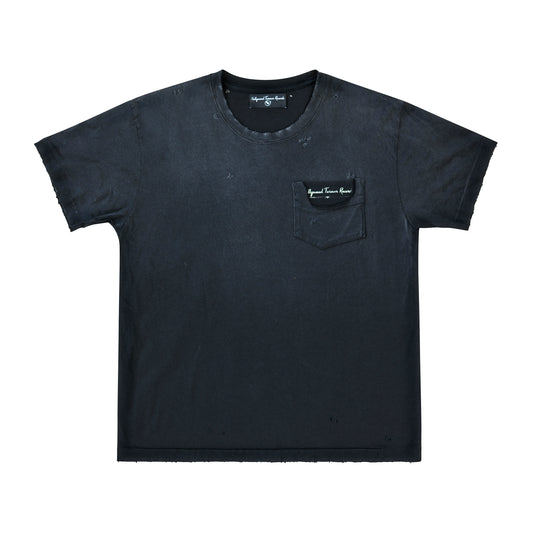 SCRIPT POCKET T-SHIRT BLACK