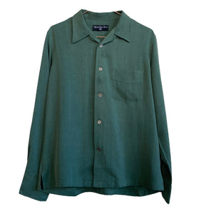 Camp Collar Long Sleeve Button Up Shirt