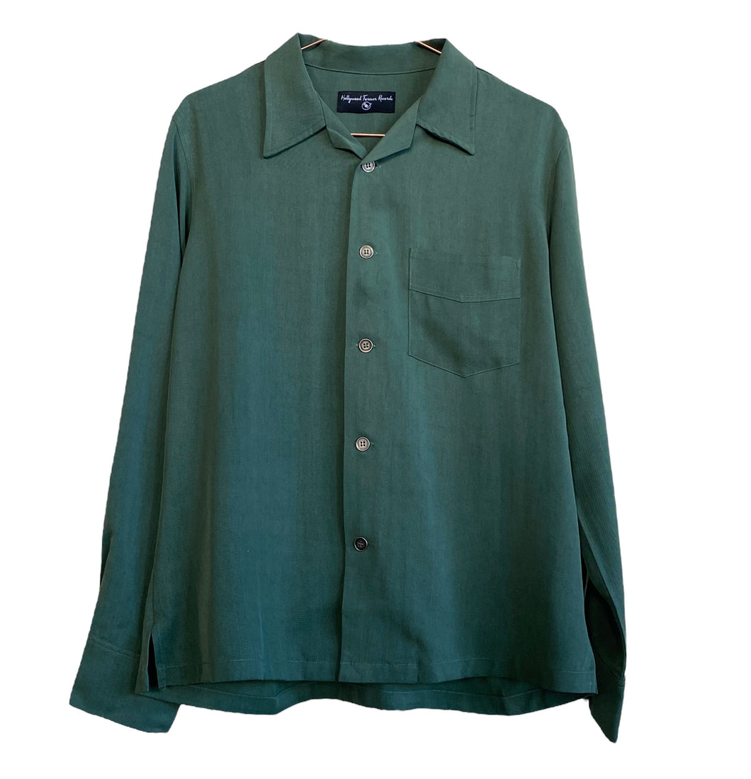 Camp Collar Long Sleeve Button Up Shirt