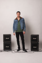 Load image into Gallery viewer, Western Denim Suede Collar Jacket

